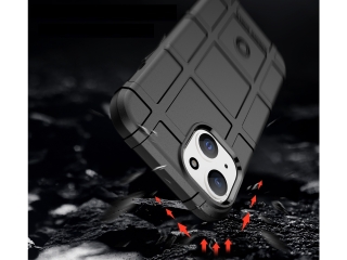 Apple iPhone 15 Rugged Shield Anti-Shock Case schwarz