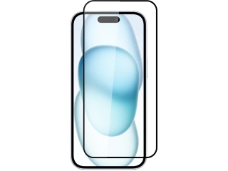Apple iPhone 15 100% Vollbild Panzerglas Schutzfolie 2.5D 9H
