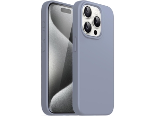 Apple iPhone 15 Pro Liquid Silikon Case Hülle distant blue