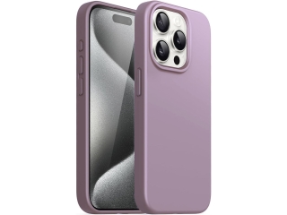 Apple iPhone 15 Pro Liquid Silikon Case Hülle purple