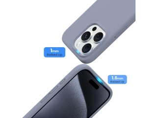 Apple iPhone 15 Liquid Silikon Case Hülle distant blue
