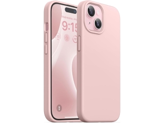 Apple iPhone 15 Liquid Silikon Case Hülle rosa