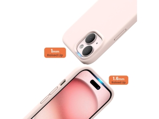 Apple iPhone 15 Plus Liquid Silikon Case Hülle rosa