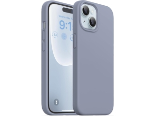 Apple iPhone 15 Plus Liquid Silikon Case Hülle distant blue