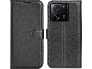 Xiaomi 13T Pro Lederhülle Portemonnaie Karten Etui schwarz