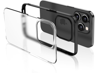 Apple iPhone 15 Pro Max Anti-Impact Hülle 2m Fallschutz schwarz