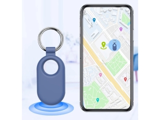 Samsung Galaxy SmartTag2 Liquid Silikon Hülle mit Anhänger navyblau