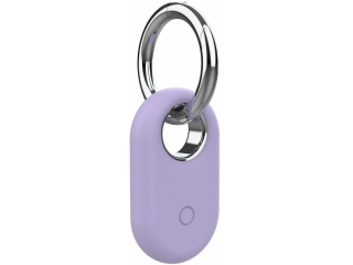 Samsung Galaxy SmartTag2 Liquid Silikon Hülle mit Anhänger purple