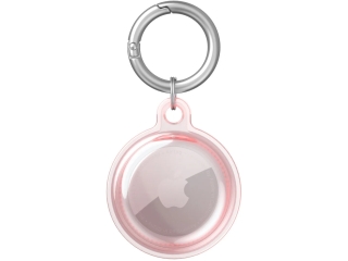 Apple Airtag 360 Grad Hülle mit Schlüsselring rosa
