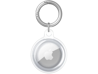 Apple Airtag 360 Grad Hülle mit Schlüsselring transparent
