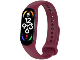 Xiaomi Smart Band 7 Ersatz Armband Silikon bordeaux