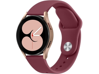 Samsung Galaxy Watch4 40mm Ersatz Armband Silikon bordeaux