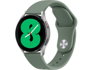 Samsung Galaxy Watch4 44mm Ersatz Armband Silikon salbeigrün