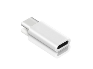 Lightning auf USB C Mini Adapter Konverter in weiss