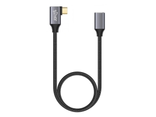 USB C Verlängerungs Kabel 90 Grad Winkel Data & Charge 1 Meter