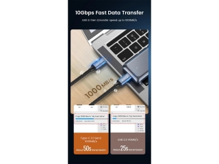 USB C Verlängerungs Kabel 90 Grad Winkel Data & Charge 1 Meter