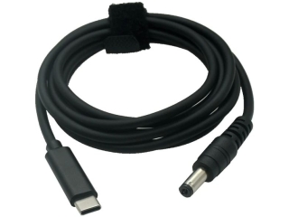 USB-C Notebook PD 65W Ladekabel 1.5m DC Barrel Stecker (5.5 x 2.1mm)