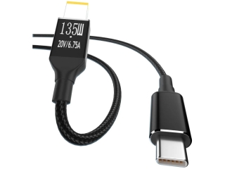 USB-C Lenovo Notebook PD 135W Ladekabel 1.8m Square 10.5 x 4.2mm