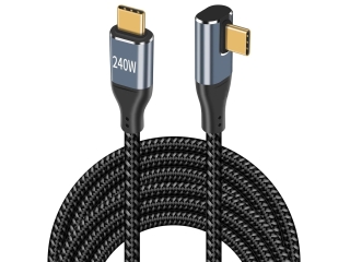 USB C Kabel 90 Grad Winkel Flach 3 Meter Data & Charge