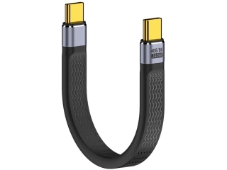 Short Flexible USB-C Kabel 10cm USB4 240W 40Gbit/s 8K Data & Charge