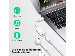 USB-C zu Lightning Kopfhörer Adapter