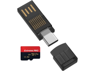 2-in-1 USB-C USB-A zu MicroSD Adapter für Photo, Video, File Transfer