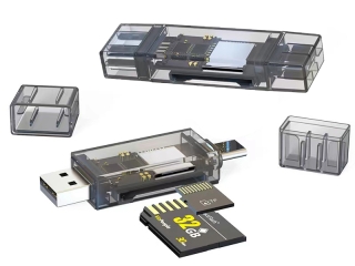 Dual USB-C USB-A zu SD, MicroSD Adapter Photo, Video, File Transfer