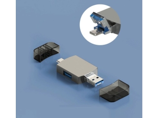 6-in-1 OTG USB-C USB-A Lightning zu MicroSD, SD Cardreader Adapter