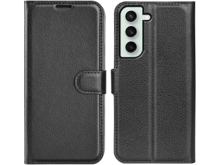 Samsung Galaxy S23 FE Lederhülle Portemonnaie Karten Etui schwarz