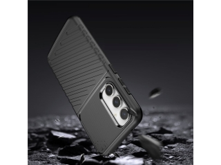 Samsung Galaxy S23 FE SpaceCase Stripes Impact-Resistant Hülle schwarz