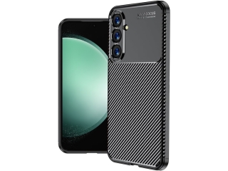 Samsung Galaxy S23 FE Carbon Design Hülle TPU Case flexibel schwarz