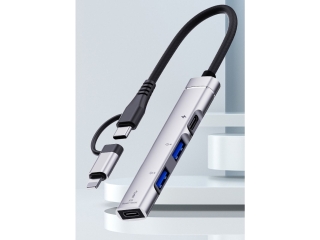 6-in-1 Lightning USB-C OTG Kamera Photo Adapter USB Hub