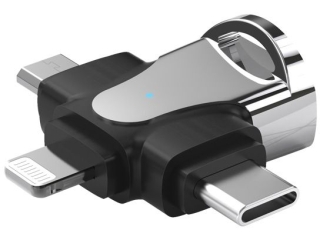4-In-One USB-C Lightning MicroUSB to USB 3.0 OTG Reader Adapter
