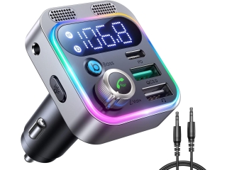 Joyroom KFZ AUX Bluetooth Transmitter mit Dual USB 48W Ladegerät