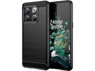 OnePlus 10T Carbon Gummi Hülle TPU Case schwarz