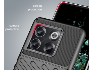 OnePlus 10T SpaceCase Stripes Impact-Resistant Hülle schwarz