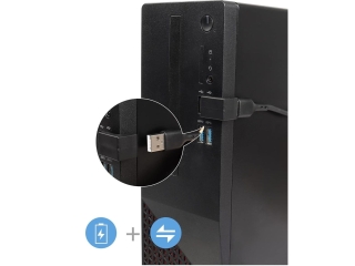 USB-A auf USB-A 180 Grad Winkel U-Form nach unten Adapter male/female