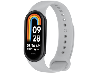 Xiaomi Smart Band 8 Ersatz Armband Silikon hellgrau