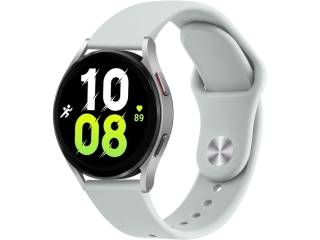 Samsung Galaxy Watch5 40mm Ersatz Armband Silikon hellgrau