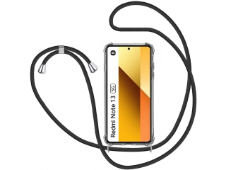 Xiaomi Redmi Note 13 5G Handykette Necklace Hülle Gummi transparent