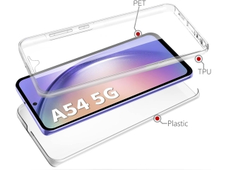 Samsung Galaxy A54 5G Touch Case 360 Grad Rundumschutz transparent