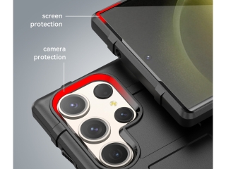 Samsung Galaxy S24 Ultra Rugged Shield Anti-Shock Case schwarz