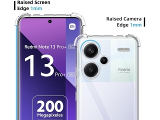Xiaomi Redmi Note 13 Pro+ 5G Hülle Crystal Clear Case Bumper transpare