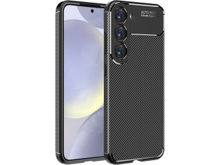 Samsung Galaxy S24+ Carbon Design Hülle TPU Case flexibel schwarz