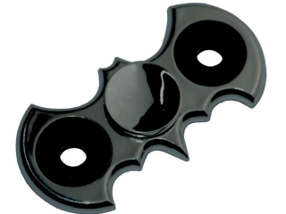 Fledermaus Bat Spinner 2-Wing Duo Hand Spinner - schwarz chrom