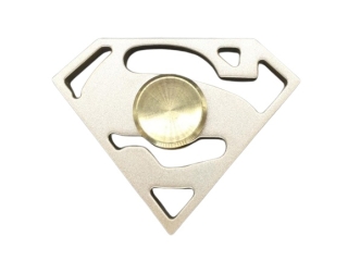 Superman Premium Fidget Spinner aus Aluminium massiv gold 