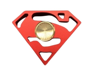 Superman Premium Fidget Spinner aus Aluminium massiv rot
