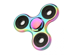 Premium Fidget Spinner aus Stahl Rainbow Regenbogen Farben