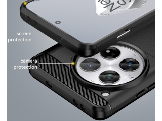OnePlus 12 Carbon Gummi Hülle TPU Case schwarz