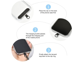 Universal Necklace Rope Handykette für Smartphone Hüllen light grey